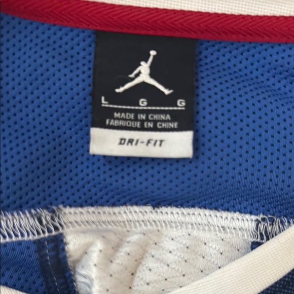 Jordan Men's Blue and White long sleeve - Picture 7 of 7